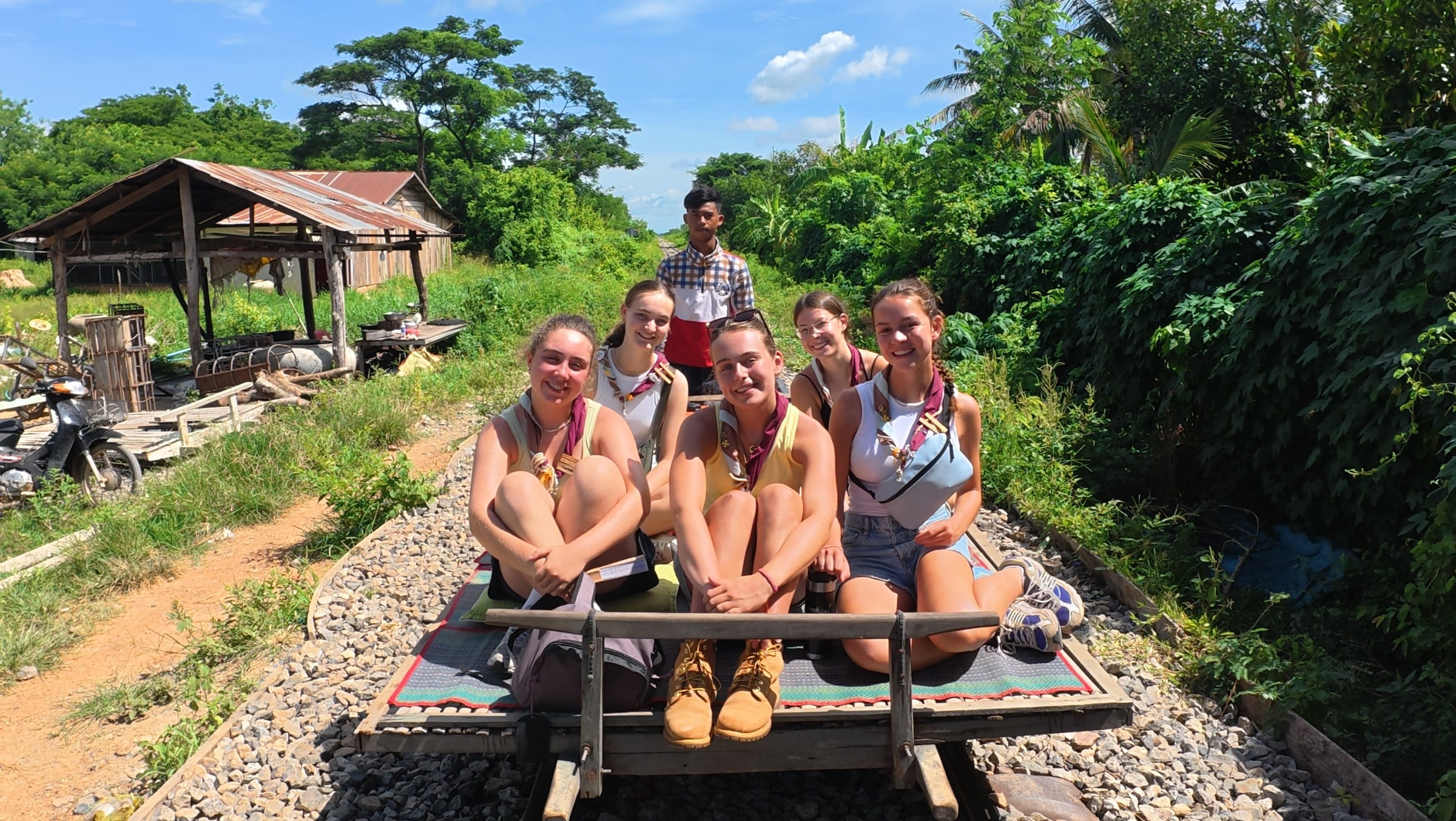 Les Guides Horizon en route pendant leur voyage